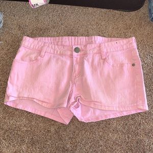 Jean shorts, pink